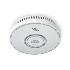 Füst és szén-monoxid riasztó | Elemes Áramellátás | Akkumulátor üzemidő: 10 év | EN 14604 | Teszt gombbal | 85 dB | ABS | Fehér