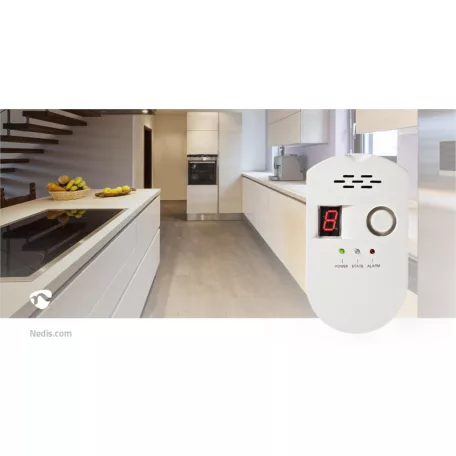 Gázriadó | Hálózati Áramellátás | 85 dB | Fehér