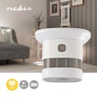 Füstjelző | Elemes Áramellátás | Akkumulátor üzemidő: 10 év | EN 14604 | Szünet gombbal | Teszt gombbal | 85 dB | ABS | Fehér