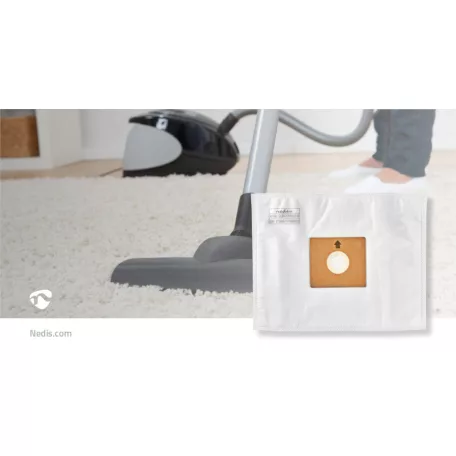 Porszívó Porzsák | 10 db | Szintetikus | Legtöbb értékesített: Nedis® VCBG300-Series | Fehér