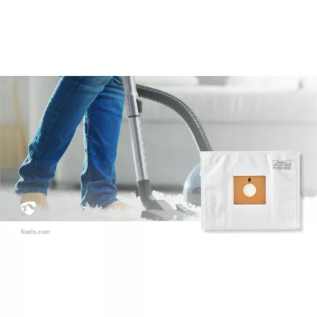 Porszívó Porzsák | 10 db | Szintetikus | Legtöbb értékesített: Nedis® VCBG500 / VCBG550-Series | Fehér