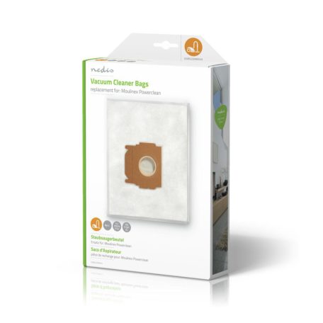 Porszívó Porzsák | 4 db | Szintetikus | Legtöbb értékesített: Moulinex Powerclean | Fehér