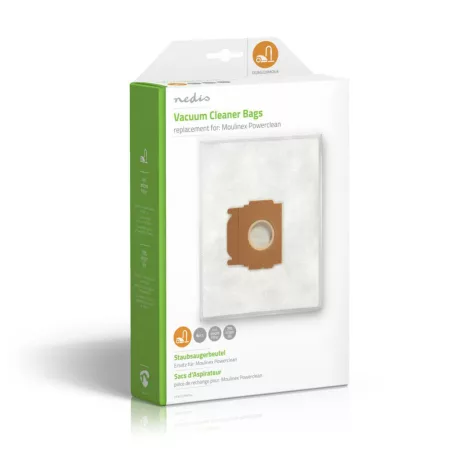 Porszívó Porzsák | 4 db | Szintetikus | Legtöbb értékesített: Moulinex Powerclean | Fehér