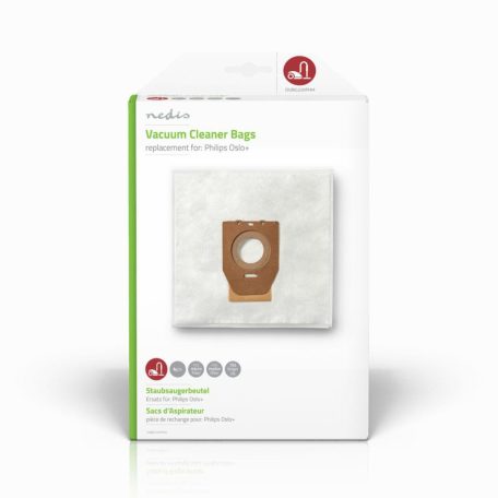 Porszívó Porzsák | 4 db | Szintetikus | Legtöbb értékesített: Philips | Fehér