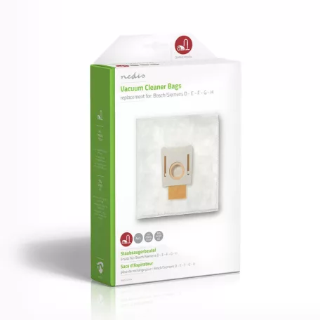 Porszívó Porzsák | 4 db | Szintetikus | Legtöbb értékesített: Bosch / Siemens | Fehér