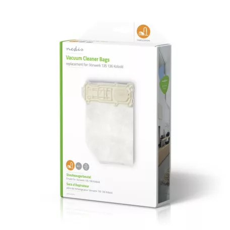 Porszívó Porzsák | 4 db | Szintetikus | Legtöbb értékesített: Vorwerk 135136 Kobold | Fehér