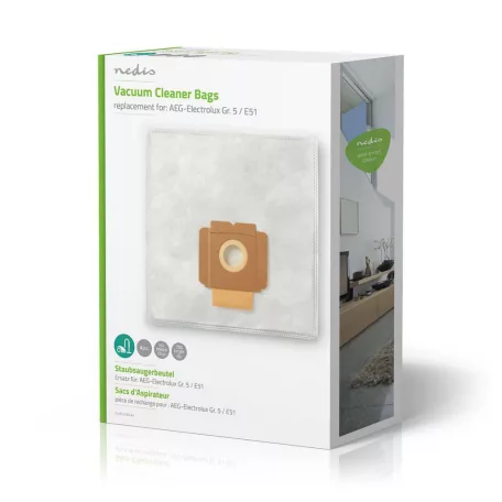 Porszívó Porzsák | 4 db | Szintetikus | Legtöbb értékesített: Electrolux | Fehér