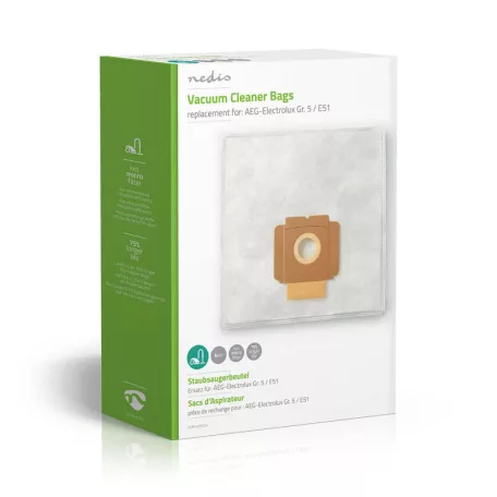 Porszívó Porzsák | 4 db | Szintetikus | Legtöbb értékesített: Electrolux | Fehér