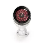 Biztonsági Kamera Utánzat | Golyó | IP44 | Elemes Áramellátás | Kültéri | Fali tartóval együtt | Fehér