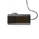 Biztonsági Kamera Utánzat | Golyó | IP44 | Elemes Áramellátás / Solar Powered | Kültéri | Fali tartóval együtt | Fekete