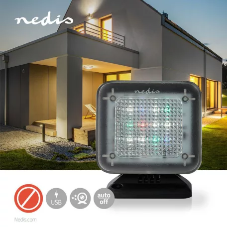 TV-szimulátor | USB-áramellátású | Beltéri | Fekete