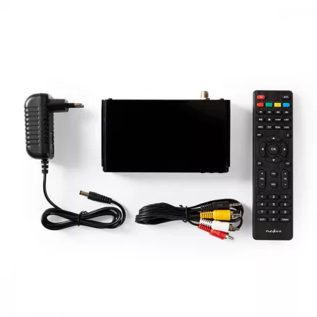 DVB-S2 Receiver | Free To Air (FTA) | 720p / 1080p | H.265 | 1000 Csatorna | Személyes videó felvevő (PVR) | Szülői felügyelet | Elektronikus műsor újság | Távvezérelt | Fekete