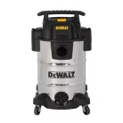 DeWALT DXV30SAPTA száraz-nedves porszívó, rozsdamentes váz, készülékcsatlakozóval, 30 liter, 15 Kpa, 37,8 l/s, 8 tartozék, 1050 W
