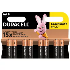   Duracell LR6 10PP110025 AA alkáli elem, 1,5 V feszültség, 8db/bliszter