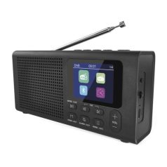   Hordozható rádió Bluetooth, MP3, DAB / DAB+ / FM, fekete színű