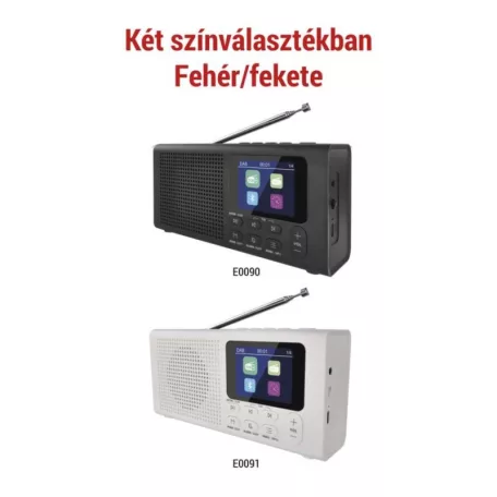 Hordozható rádió Bluetooth, DAB / DAB+ / FM, fekete színű