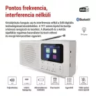 Hordozható rádió Bluetooth, DAB / DAB+ / FM, fehér színben