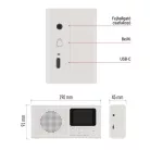 Hordozható rádió Bluetooth, DAB / DAB+ / FM, fehér színben