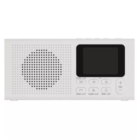 Hordozható rádió Bluetooth, DAB / DAB+ / FM, fehér színben
