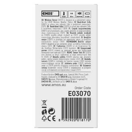 EMOS Vezeték nélküli érzékelő E03070