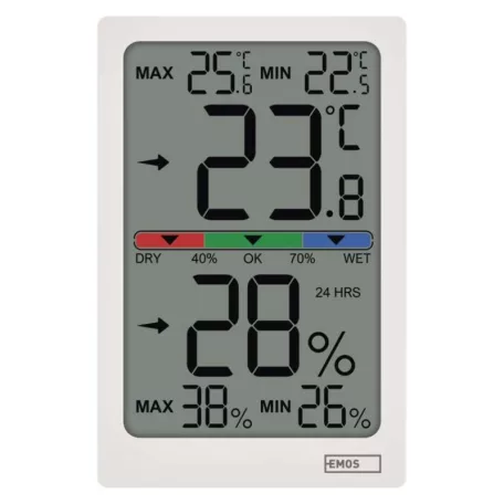 Digitális beltéri hőmérő páratartalom-mérővel E0558