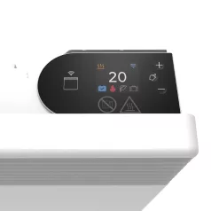   Noirot E179113 Spot WIFI 1000 BL konvektor fűtőtest, 1000 W, alumínium fűtőelem, falra szerelhető vagy szabadon álló, napi és heti programozás, applikációval vezérelhető