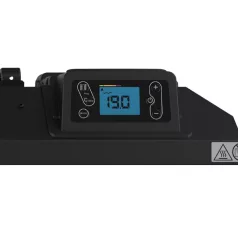   Noirot E211125 Verlys 1500 NR elektromos radiátor, 1500 W, konvektív és infravörös fűtési mód, IP24 védettség, edzett üveg előlap, antracit szürke