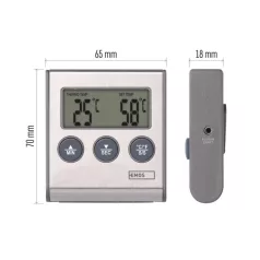 Digitális grillhőmérő időzítővel E2157