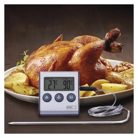 Digitális grillhőmérő időzítővel E2157