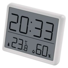   Digitális hőmérő páratartalom-mérővel, vezeték nélküli érzékelővel, óra, dátum E6210