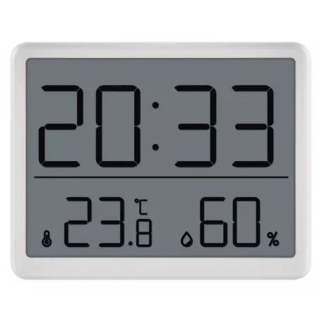 Digitális hőmérő páratartalom-mérővel, vezeték nélküli érzékelővel, óra, dátum E6210