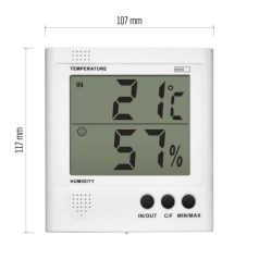   Digitális hőmérő páratartalom-mérővel, vezetékes érzékelővel E8471