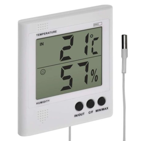 Digitális hőmérő páratartalom-mérővel, vezetékes érzékelővel E8471