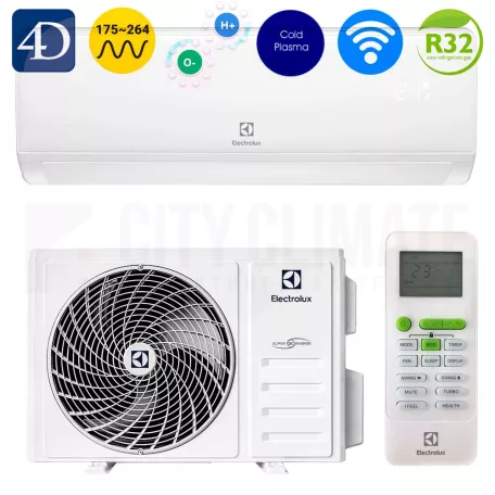 Electrolux inverteres klíma 2,6kw EACS/I-09HEJ/N8 EEC, 9000BTU, HŰTÉS A++ osztály, FŰTÉS A+++ fűtésre optimalizált, DC inverter, Wi-Fi, I-Feel, 4 légáramlási irány, 5 ventilátorsebesség, Ionizációs funkció, Aktív szénszűrő, C-vitamin szűrő, Nano