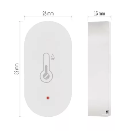 GoSmart digitális vezeték nélküli hőmérő, páratartalom-mérővel, ZigBee EGS0102