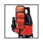 Einhell GC-DP 3325 merülő szennyvízszivattyú, 330 W, max. áramlás 9500 l/h, max. szállítási magasság 6 m, szívás 7 m, idegen részecskék max. 25 mm, max. nyomás. 0,6 bar, tápkábel 10 m