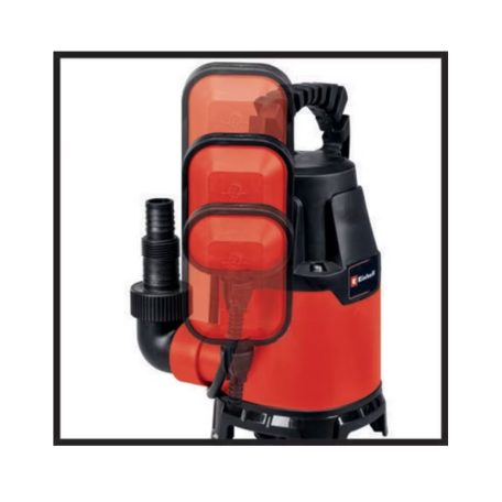 Einhell GC-DP 3325 merülő szennyvízszivattyú, 330 W, max. áramlás 9500 l/h, max. szállítási magasság 6 m, szívás 7 m, idegen részecskék max. 25 mm, max. nyomás. 0,6 bar, tápkábel 10 m