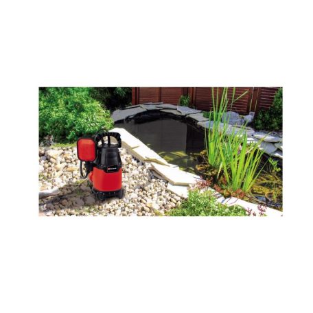 Einhell GC-DP 3325 merülő szennyvízszivattyú, 330 W, max. áramlás 9500 l/h, max. szállítási magasság 6 m, szívás 7 m, idegen részecskék max. 25 mm, max. nyomás. 0,6 bar, tápkábel 10 m