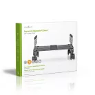 Asztali számítógép állvány | állítható szélesség / Dönthető Forgatható | 13 - 25 cm | 25 kg | Fém / Műanyag | Fekete
