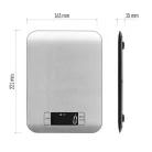 EMOS Digitális konyhai mérleg EV012, ezüst