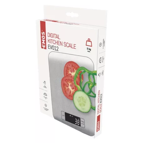 EMOS Digitális konyhai mérleg EV012, ezüst