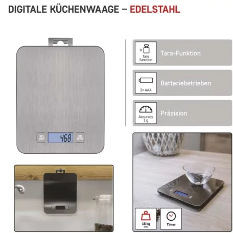 EMOS Digitális konyhai mérleg EV023, ezüst