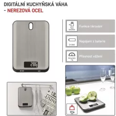 EMOS DIGITÁLIS KONYHAI EV026, ezüst