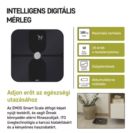 GoSmart Digitális személymérleg EV112