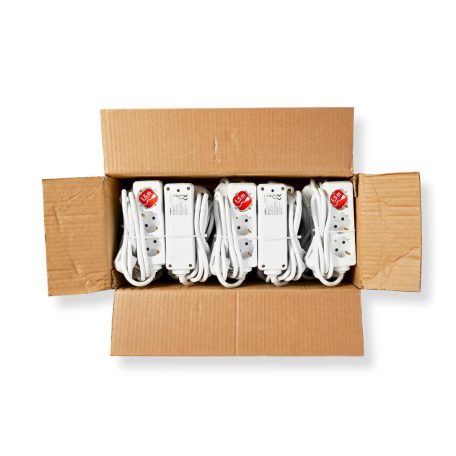 Elosztó | Földelt csatlakozó / F típus (CEE 7/7) | 3 utas | 1.50 m | 3680 W | 16 A | Földelés típusa: Oldal Érzékelő | 230 V AC 50/60 Hz | Aljzat szög: 45 ° | H05VV-F 3G1.5mm² | Fehér