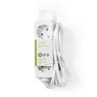 Elosztó | Földelt csatlakozó / F típus (CEE 7/7) | 3 utas | 1.50 m | 3680 W | 16 A | Földelés típusa: Oldal Érzékelő | 230 V AC 50/60 Hz | Aljzat szög: 45 ° | H05VV-F 3G1.5mm² | Fehér