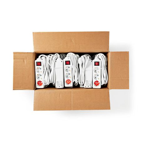 Elosztó | Földelt csatlakozó / F típus (CEE 7/7) | 3 utas | 3.00 m | 3680 W | 16 A | Földelés típusa: Oldal Érzékelő | 230 V AC 50/60 Hz | Aljzat szög: 45 ° | H05VV-F 3G1.5mm² | Integrált kapcsoló | Fehér