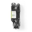 Elosztó | Földelt csatlakozó / F típus (CEE 7/7) | 3 utas | 5.00 m | 3680 W | 16 A | Földelés típusa: Oldal Érzékelő | 230 V AC 50/60 Hz | Aljzat szög: 45 ° | H05VV-F 3G1.5mm² | Fekete
