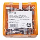 Koaxiális Adapter F F Aljzat - Koax Dugó Bronz