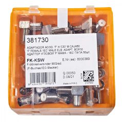 Koaxiális Adapter F F Aljzat - Koax Dugó Bronz